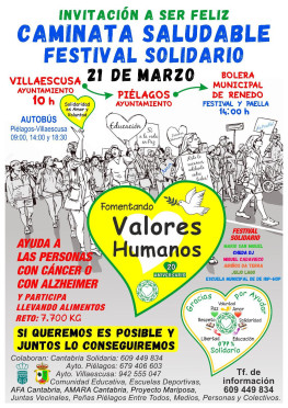 Marcha solidaria 'Gracias a la vida' ...