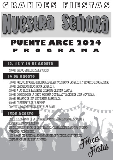 Fiestas de Nuestra Señora 2024 - Arce 