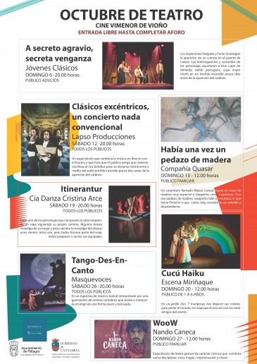 Octubre de teatro - Teatro Vimenor de ...