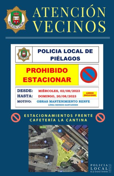 La Policía Local de Piélagos informa ...